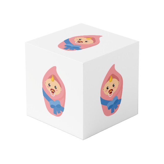 Cube Photo Clipart nouveau-né (Angle devant)