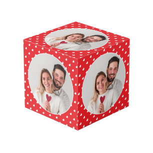 Cube Photo Coeur Saint-Valentin Moderne Amour Motif Photo