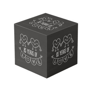 Cube Photo Coeurs de calèche-cadeaux du 85e anniversaire