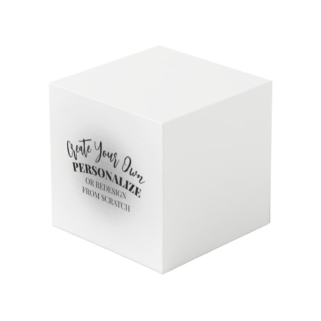 Cube Photo Créez Votre Propre Modèle (Angle devant)