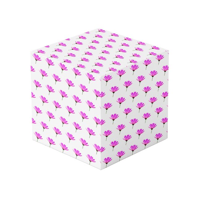 Cube Photo Daisy rose (Angle devant)