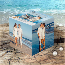 Cube photo de mariage de plage