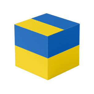 Cube Photo Drapeau ukrainien