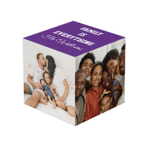 Cube Photo Famille est tout Personnalisé Famille Photos & Nom