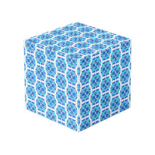 Cube Photo Fleurs Bleues, Motif De Fleurs, Motif Floral