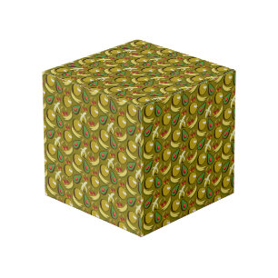 Cube Photo Fruits tropicaux sans soudure motif jaune