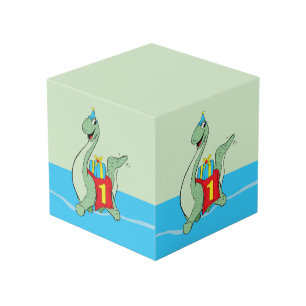 Cube Photo Garçon, 1er anniversaire Dinosaur