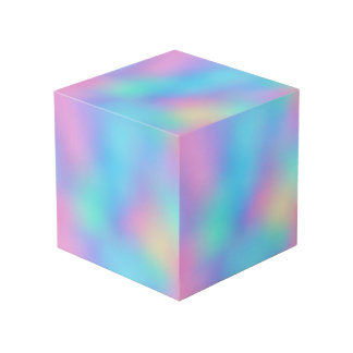 Cube Photo Holographic Pastel Dream