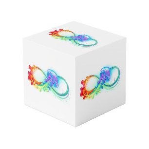 Cube Photo Infinity avec Rainbow Jellyfish