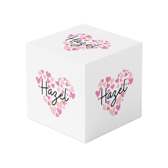 Cube Photo J'aime Hazel (Angle devant)