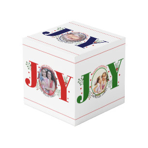 Cube Photo Joie et baies Joyeuses Fêtes photo de Noël
