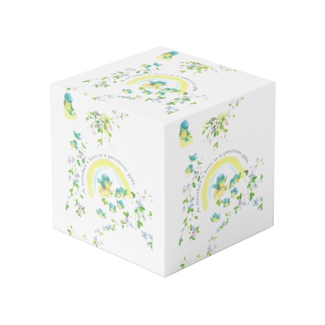 Cube Photo L'amour d'une mère est un cadeau précieux (Angle devant)