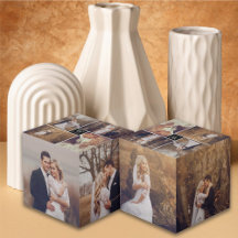 Mariage Carré moderne Monogramme 8 Photo Collage