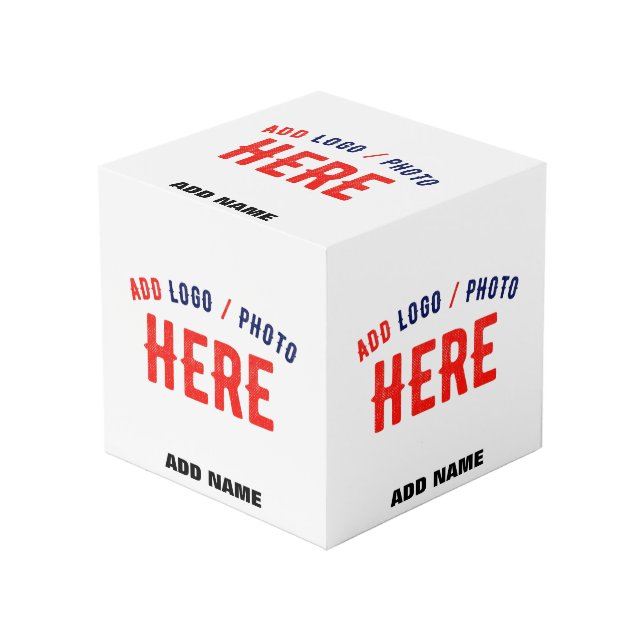CUBE PHOTO MARQUE BLANCHE MODERNE ET PERSONNALISABLE VÉRIFIÉE (Angle devant)