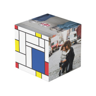 Cube Photo Mondrian Minimaliste De Stijl Géo Art Moderne Phot