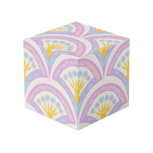 Cube Photo Motif de coquille de couleur pastel