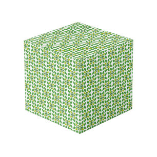 Cube Photo Motif Feuille, Motif De Feuilles, Feuilles Verts