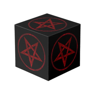 Cube Photo Pentagram Red Devil