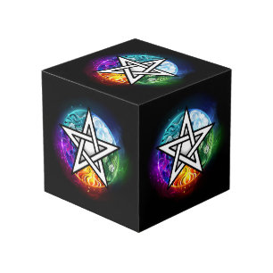 Cube Photo pentagramme du Wiccan