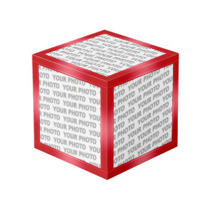 Cube Photo Pentes STRIPES - rouge + vos idées