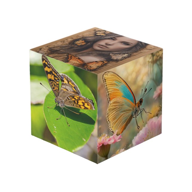 Cube photo personnalisé 4" (Angle devant)