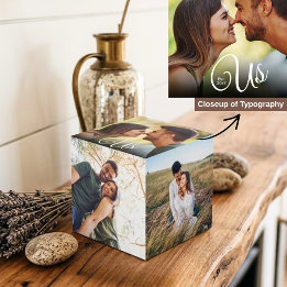 Cube Photo Photo de souvenir de la date de création du couple