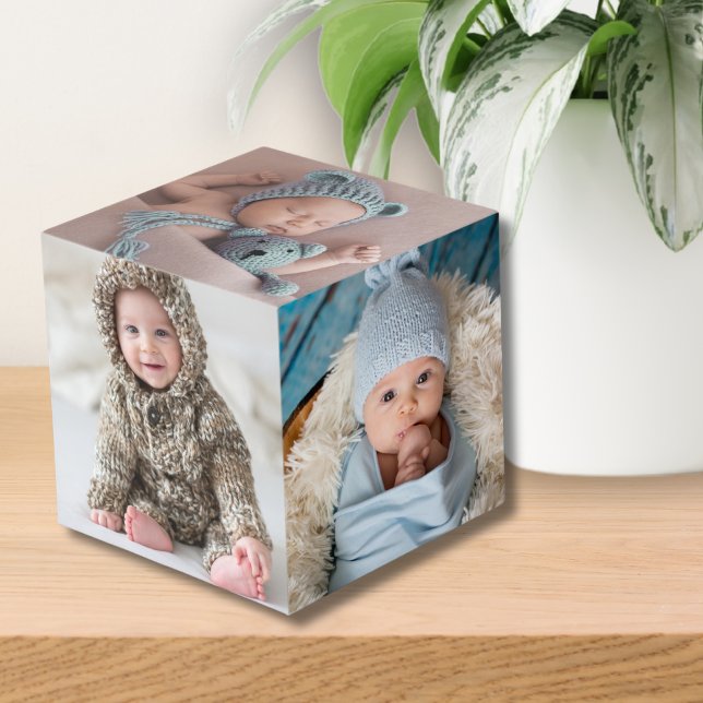 Cube Photo Photo personnalisée pour nouveau-né (Custom Personalized Newborn Baby Photo cube)
