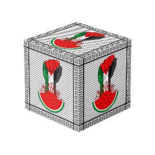 Cube Photo Poing de résistance palestinienne sur le symbole d