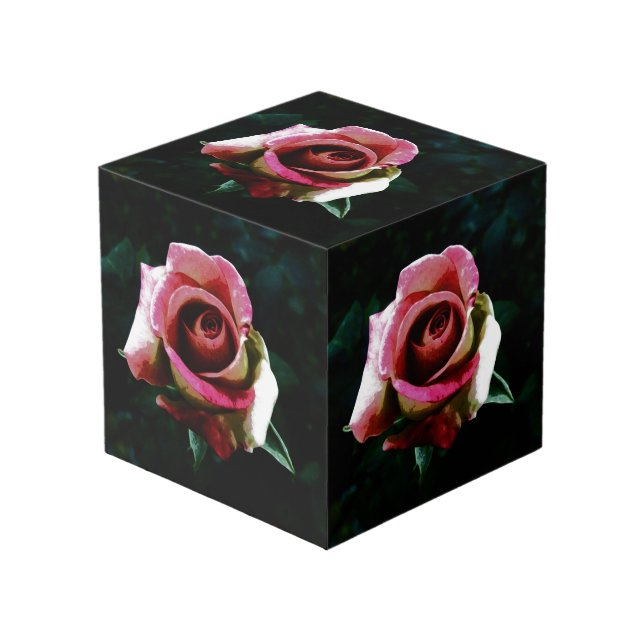 Cube Photo rose (Angle devant)