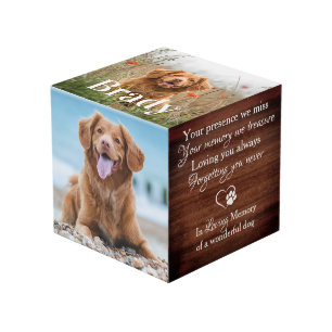 Cube Photo Rustic Loss Memory Pet Loss Pet Memorial 4 Photo