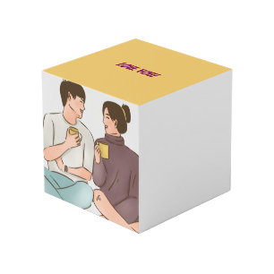 Cube Photo Saint-Valentin cosy