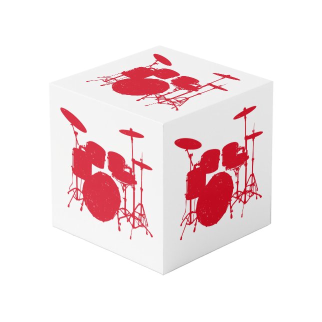 Cube Photo Silhouette de kit de tambour (Angle devant)
