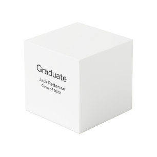 Cube Photo simple diplôme minimal ajouter nom classe moderne