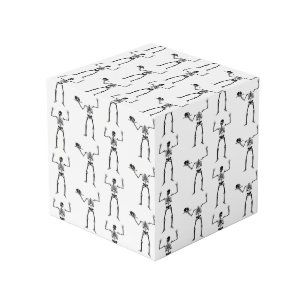 Cube Photo Squelettes d'Halloween, friandise ou farce, Hou