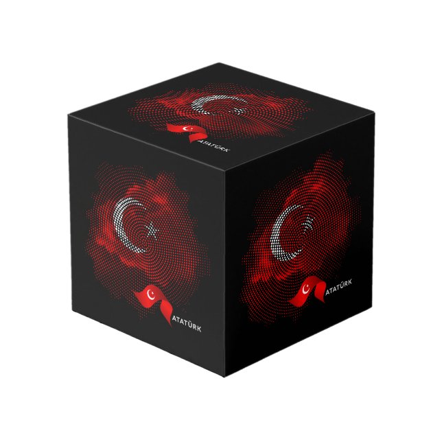 Cube Photo Turkey flag (Angle devant)