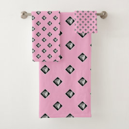 Cube Pyramide Répéter Pastel rose