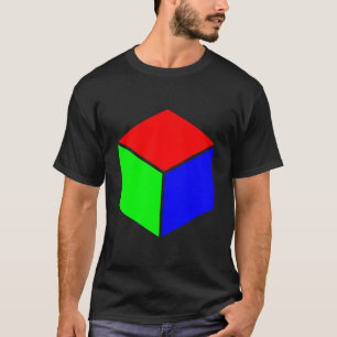 Cube - Rot, Grün und Blau T-Shirt