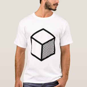 Cube - Schwarz in Weiß T-Shirt