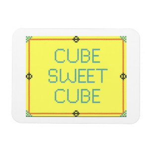 Cube Sweet Cube Spaß am Arbeitsplatz Magnet