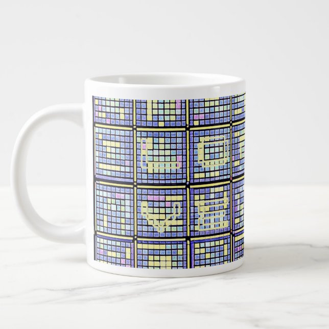CUBES AND MORE CUBES Jumbo-Tasse (Links)