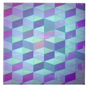 Cubes in dreieckiges geometrisches Muster Fliese