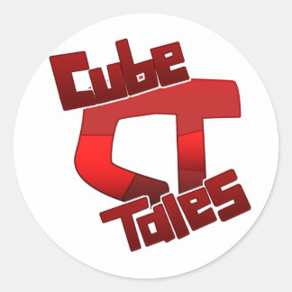 CubeTales-Aufkleber Runder Aufkleber