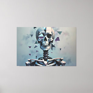 Cubic Skeleton Leinwanddruck
