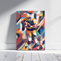 Cubisme du joueur de football américain toile Impr