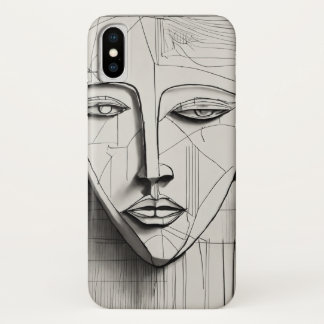 Cubist Art iPhone X Case - Einzigartiges abstrakte