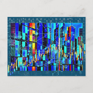 Cubist Data Postkarte