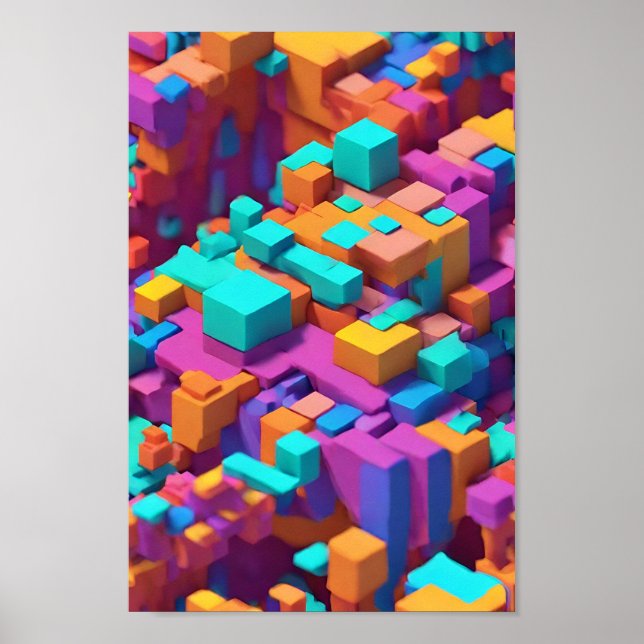 Cubist Spectrum 3D Poster (Vorne)