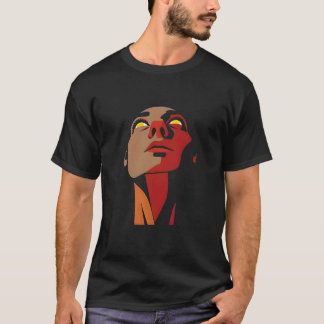 Cubistischer Mann Illustration T-Shirt