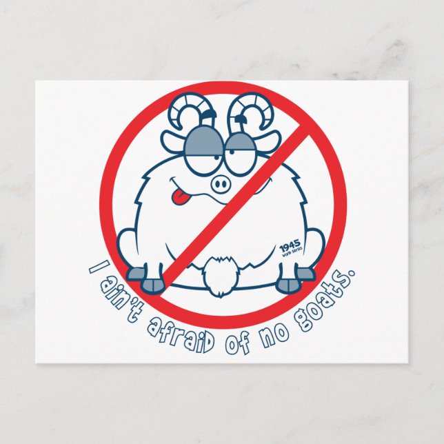 Cubs chicago Ziege Shirt Postkarte (Vorderseite)