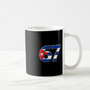 Cuby Flagge Nummer 67 Geburtsjahr Kaffeetasse